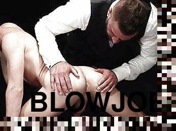 Master Dolf Dietrich strips twink slave before dildo play