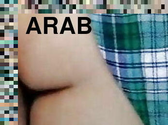 tyłek, anal, arabskie, piękne