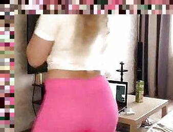 blond pink legging 