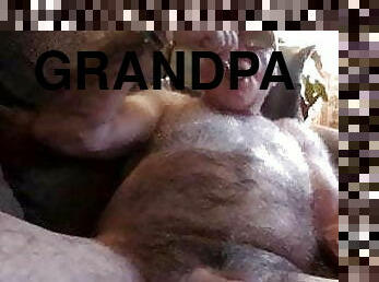 grandpa cum on webcam