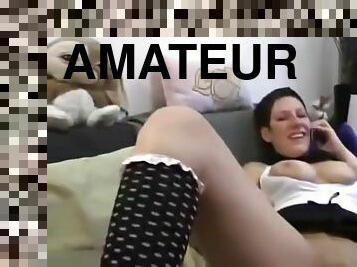 amatör, cumshot, pov, europeisk, euro, bröstförstoring