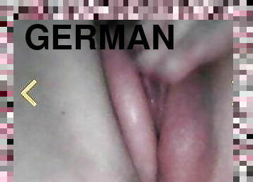 Hot German masturbate for my big cock and make me cum
