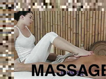 massage, fötter, familj, fetisch, footrunk