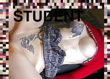 estudiante, adolescente, follando-fucking, brutal, tatuaje, cañero