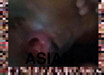 asiatisk, doggy-style, orgasm, fitta-pussy, cumshot, hardcore, creampie, knullande, brittisk