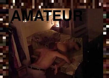 Amateur couple in hidden camera video