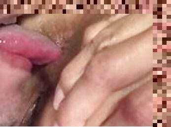 Teen Latina farting on guys tongue
