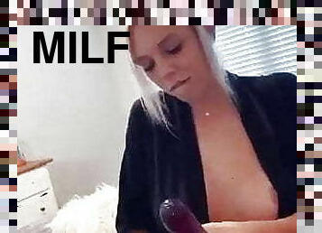 masturbation, fitta-pussy, milf, mamma, blond, knullande, underkläder, maskiner, fantastisk, underskön