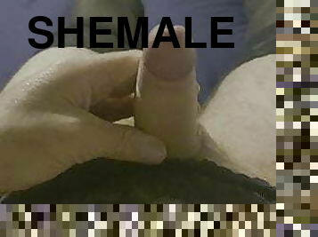 klitta, masturbation, shemale, ladyboy, strumpor, brittisk, underkläder, ensam, liten