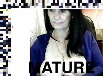 tetas-grandes, masturbación, maduro, abuelita, mamá, europeo, euro, webcam, tetas, español