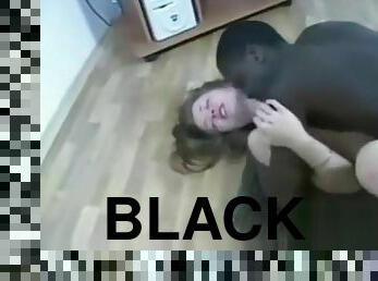 black guy cant stop fucking blond girl