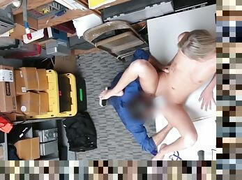 Spy cam caught innocent blonde tits shot