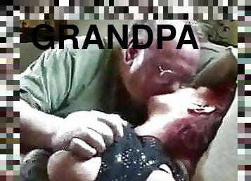 asiatisk, far, bedstemor, anal, legetøj, massage, strand, webcam, bedstefar
