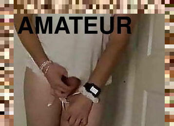 masturbation, shemale, amatör, transa, ensam, små-bröst