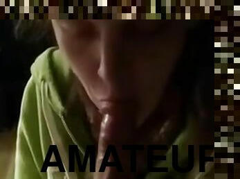 amateur, fellation, ejaculation-sur-le-corps, ados, point-de-vue, jeune-18, brunette