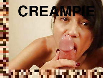Creampie For A Busty Asian Looking Sexy Chick