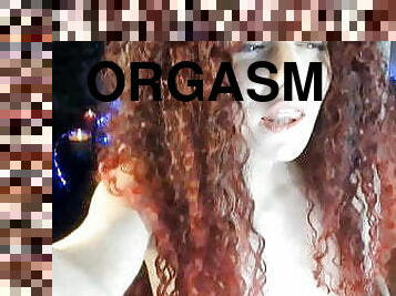 orgasm, leksak, bitch, brunett