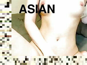 asiatisk, onani, brystvorter, fisse-pussy, moden, lesbisk, hjemmelavet, snæver