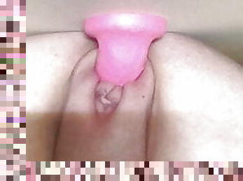 masturbaatio, pillu-pussy, lelu, tiukka, dildo