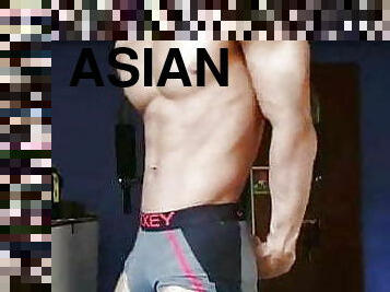 asiatique, gay, indien, salle-de-gym