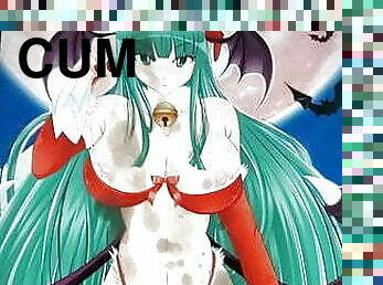 Morrigan Aensland (Darkstalkers) Cum Tribute SOP 5