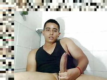 tantric workout (young guy showing some in the shower)