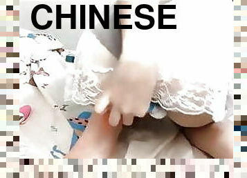 Chinese girl masturbates