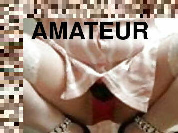 masturbation, amatör, milf, bbw, fötter, strumpor, brittisk, underkläder, fetisch, retande