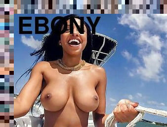 Ebony Girl Fucked On A Boat In MiamiBeach - BangBros