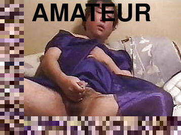 PURPLE PARTY DRESS MASTURBATION