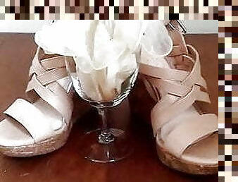 Carol&#039;s Heels with cup of condoms