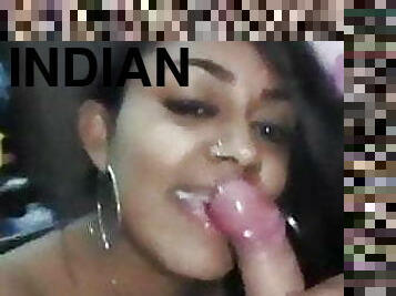 menghisap-zakar, peju, gadis-indian, creampie, menelan, muka, merangkap, bukkake