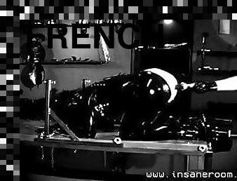 bdsm, française, doigtage, gode, latex, bondage, fessée, talons-hauts, caoutchouc