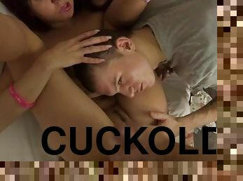 Cuckold For a girl watched her get fucked and sucked straight for money