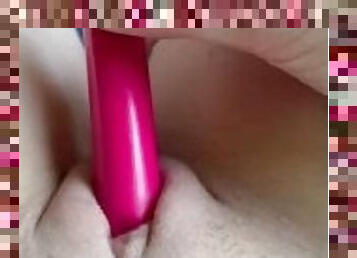 klitta, masturbation, orgasm, amatör, leksak, pov, ensam