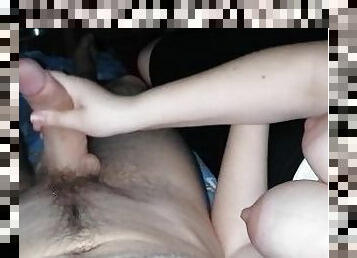 payudara-besar, hamil, vagina-pussy, handjob-seks-dengan-tangan-wanita-pada-penis-laki-laki, creampie-ejakulasi-di-dalam-vagina-atau-anus-dan-keluarnya-tetesan-sperma, suami, sperma, normal, basah