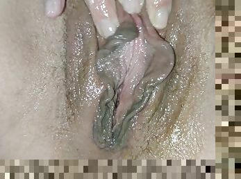 clito, masturbation, chatte-pussy, amateur, milf, salope, cuisine, ejaculation, horny, blonde