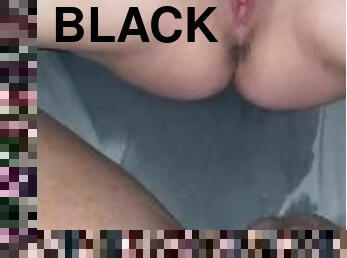 Sexy Latina squirts on big black dick