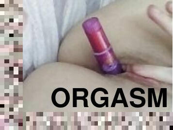 röv, storatuttar, klitta, masturbation, orgasm, fitta-pussy, amatör, sprut, ensam, vått