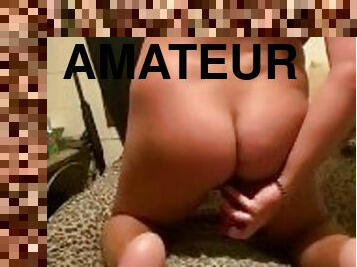 masturbation, amatör, anal, leksak, dildo, ensam