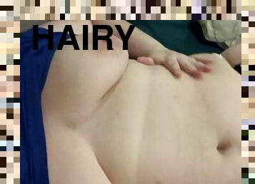 poilue, chatte-pussy, amateur, belle-femme-ronde, joufflue, culotte, ejaculation, gode, chatte, solo