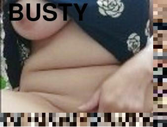 asiatisk, storatuttar, masturbation, fitta-pussy, amatör, leksak, bbw, knubbig, fingerknull, bystig