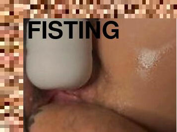 röv, fisting, orgasm, fitta-pussy, kvinnligt-sprut, amatör, anal, hemmagjord, samling, creampie