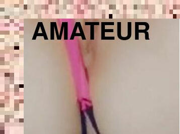 mastürbasyon-masturbation, amcık-pussy, amatör, orta-yaşlı-seksi-kadın, oyuncak, tek-kişilik, islak