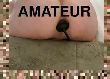 amatör, anal, gigantisk-kuk, leksak, fingerknull, pov, dildo, rumpa-butt, ensam, kuk