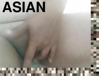 asiatisk, fitta-pussy, mogen, fingerknull, filipinsk