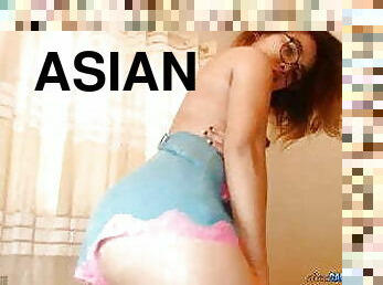 asiatisk, gravid, fitta-pussy, mamma, fingerknull, kyssar, webbkamera, vacker, filipinsk, brunett
