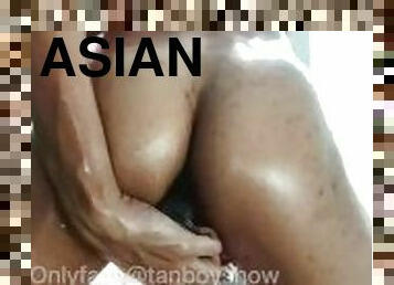 asiatisk, amatör, anal, cumshot, leksak, gay, dildo, ensam, twink