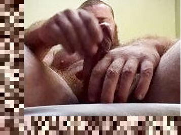 Beefy Hairy Bodybuilder Thick Veiny Cock Jerk Offs In Large Condom OnlyfansBeefBeast Big Dick Bear