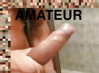 masturbation, amateur, énorme-bite, gay, branlette, musclé